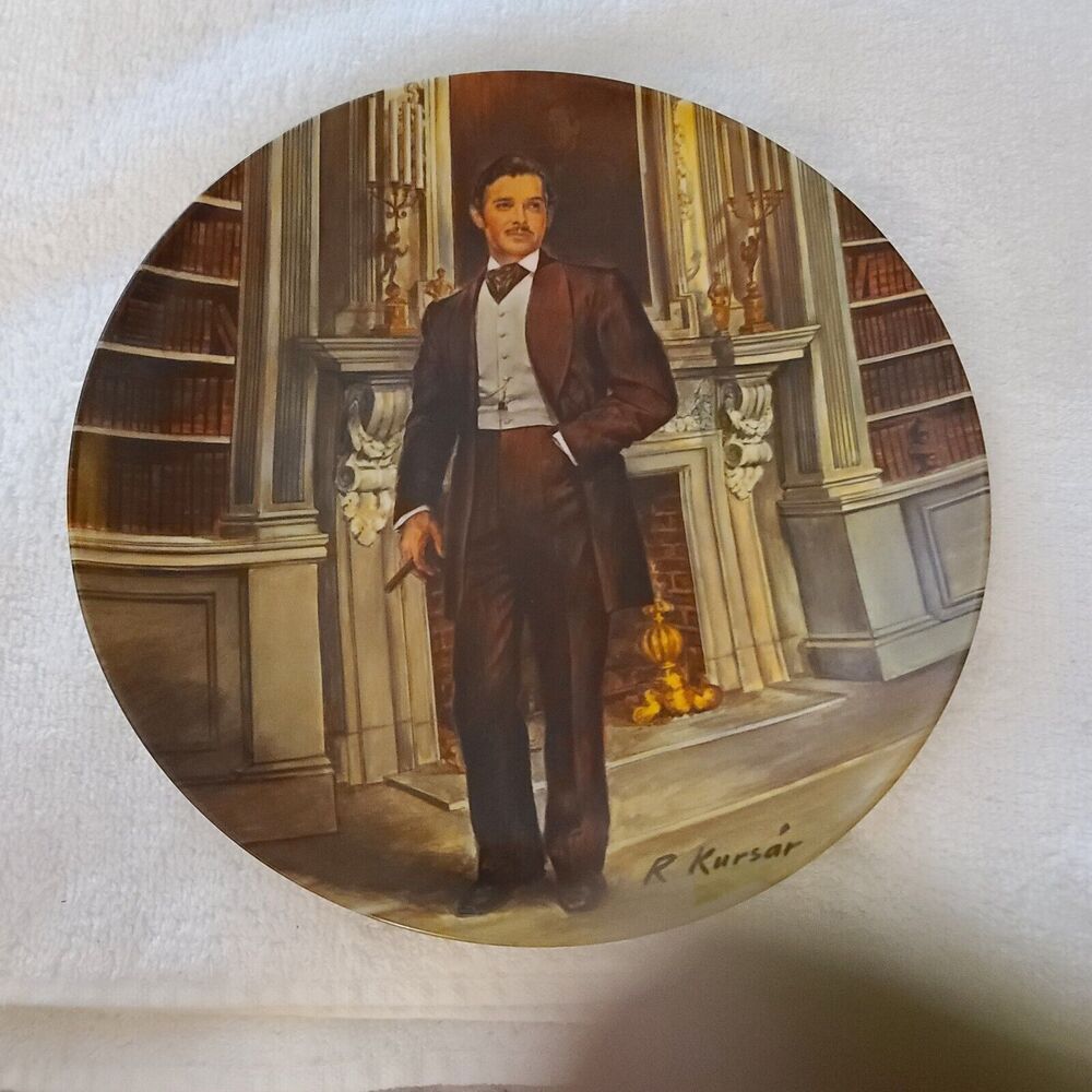 Collector Plate Gone With The Wind Rhett 4th Plate In Series By Edwin Knowles